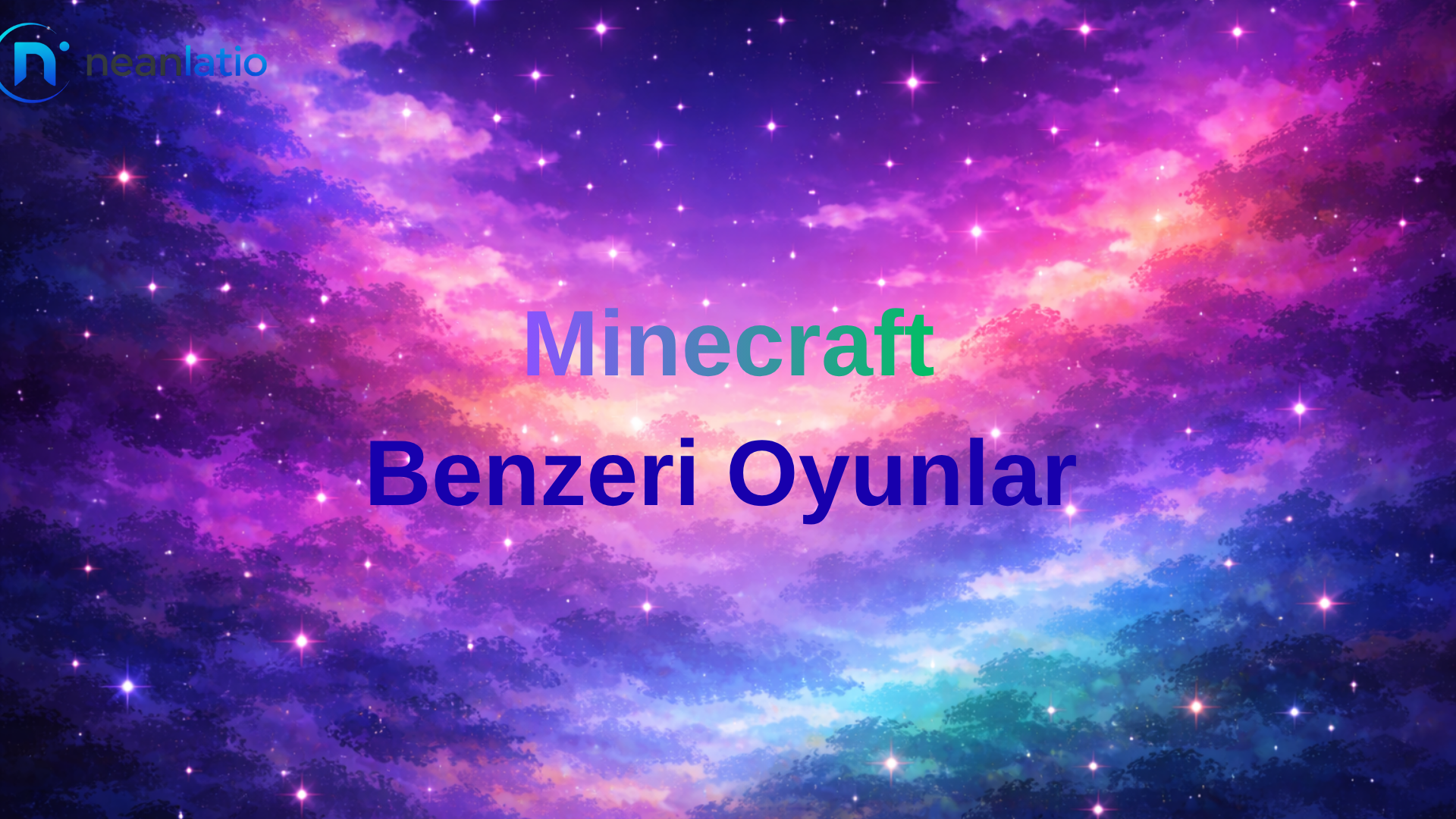 minecraft benzeri oyunlar için koyu renkli soyut arka plan