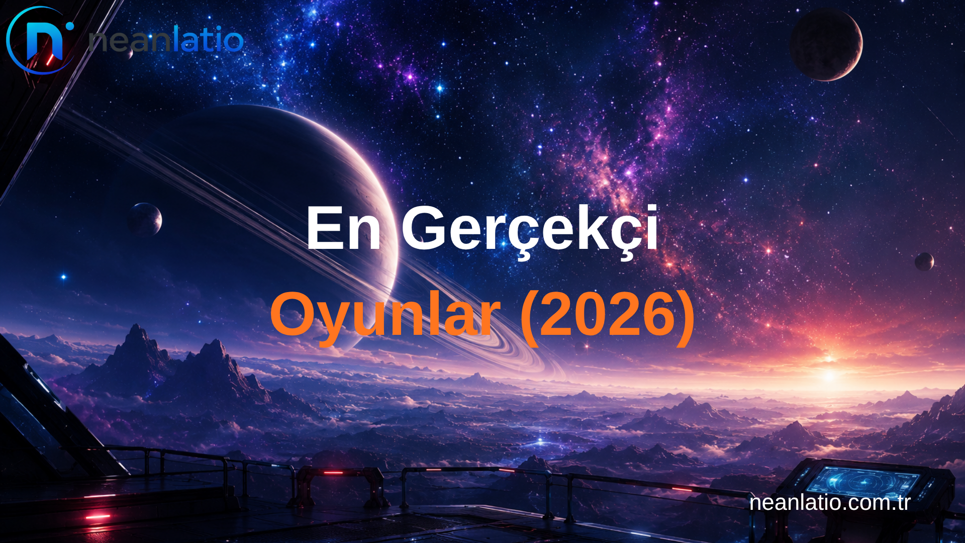 En gerçekçi oyunlar için modern oyun setupı ve yüksek grafik atmosferi