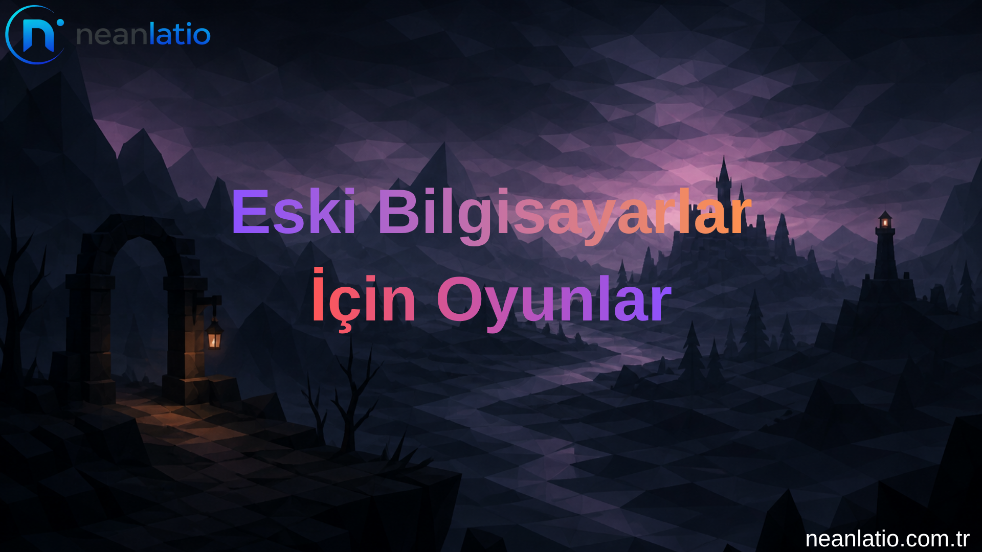 eski bilgisayarlar için oyunlar düşük sistem gereksinimli oyunlar konsept görseli