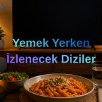 yemek yerken izlenecek diziler için rahat ev ortamında dizi izleme sahnesi